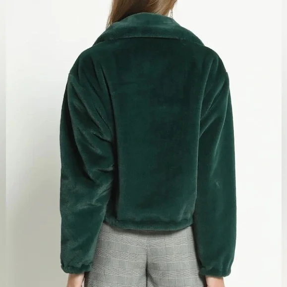 Faux Fur Zip Up - Picture 2 of 5